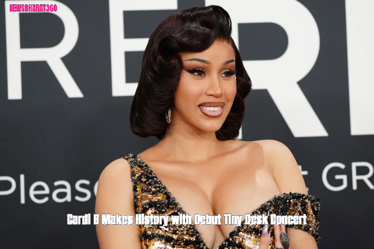 Cardi B Makes History with Debut Tiny Desk Concert