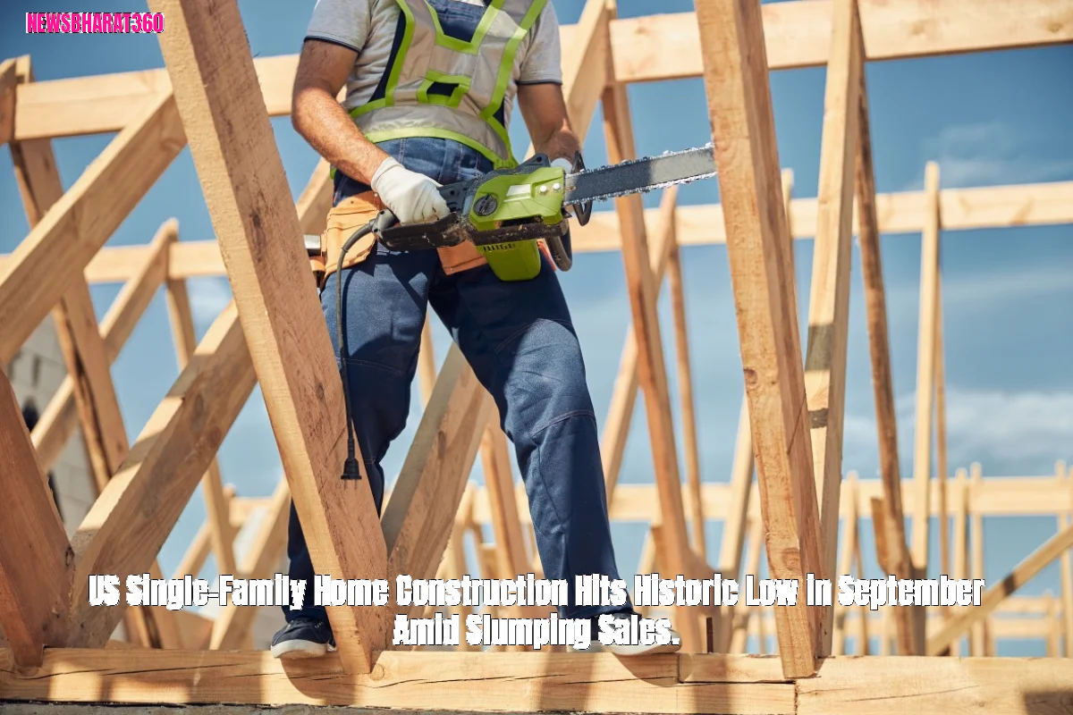 US Single-Family Home Construction Hits Historic Low in September Amid Slumping Sales.