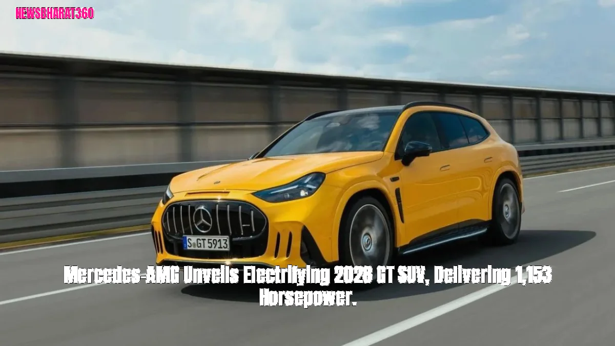 Mercedes-AMG Unveils Electrifying 2028 GT SUV, Delivering 1,153 Horsepower.