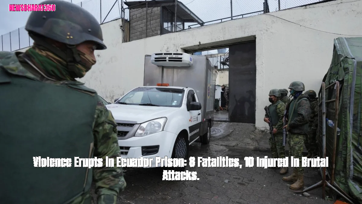 Violence Erupts in Ecuador Prison: 8 Fatalities, 10 Injured in Brutal Attacks.