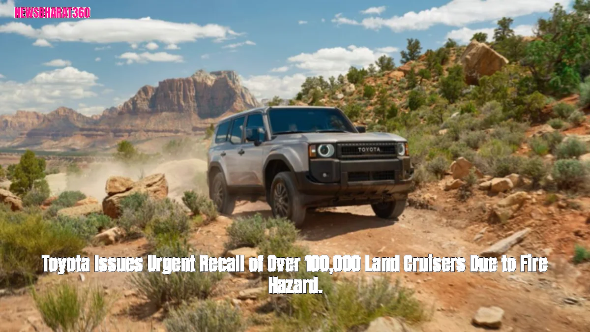 Toyota Issues Urgent Recall of Over 100,000 Land Cruisers Due to Fire Hazard.