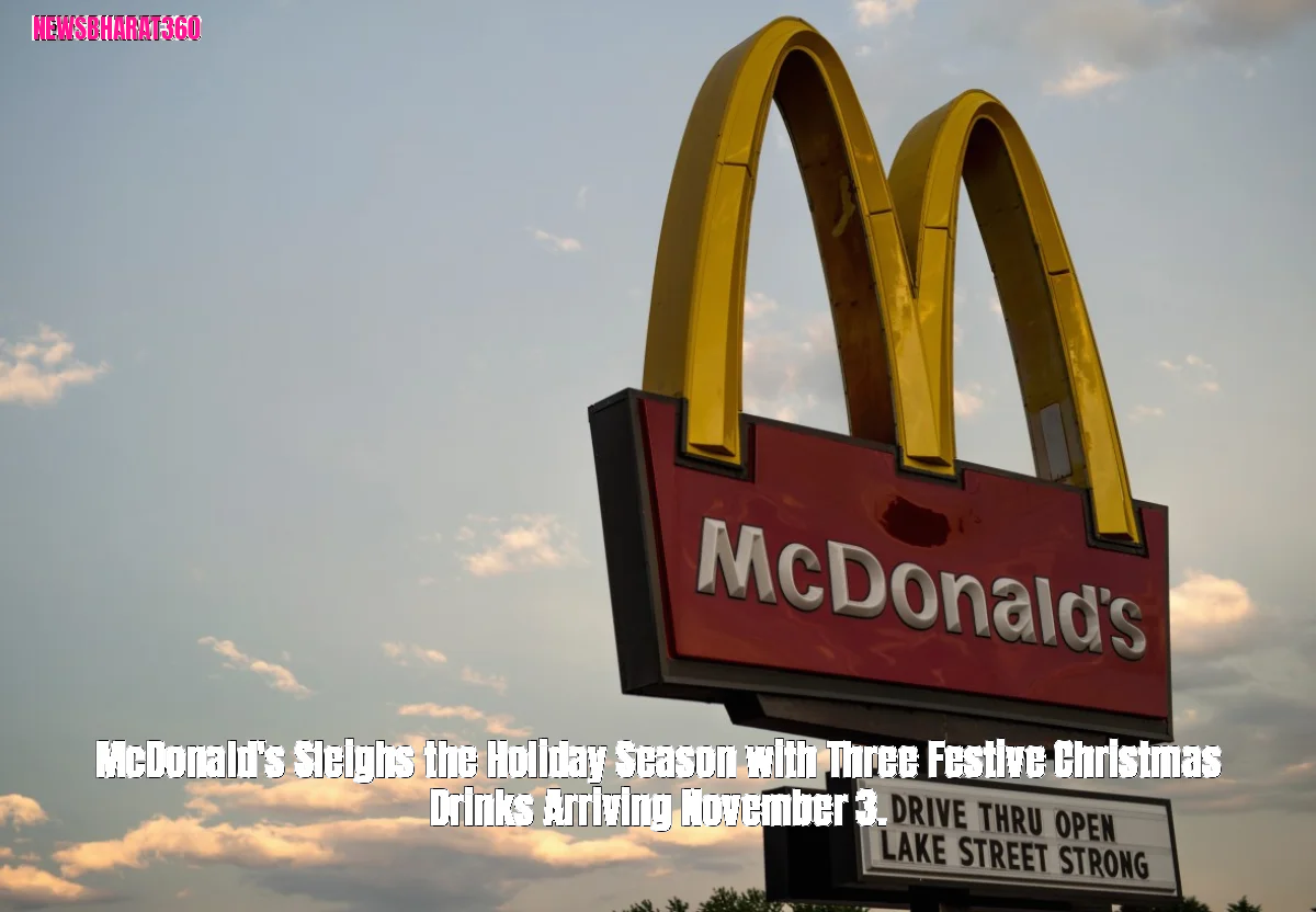 McDonald's Sleighs the Holiday Season with Three Festive Christmas Drinks Arriving November 3.