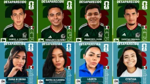 The World Cup album of missing people from a search group in Mexico