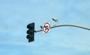 Where are the 125 cameras installed in California to detect cars that exceed the speed?
