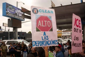 Car wash workers commemorate first anniversary of ICE raids in Los Angeles