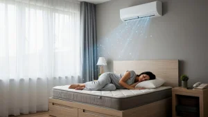 Air conditioning negatively affects sleep quality