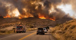 Heat and fires in the western US: evacuations and alerts in several states