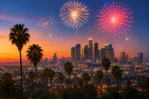 What opens and closes on July 4 in Los Angeles: banks, post office, supermarkets and transportation