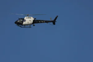 LAPD helicopter makes emergency landing after drone hit