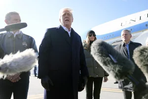 Trump travels again on the old presidential plane for fear of being attacked by Iran