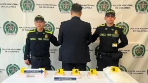A man posing as a pilot had 10 kilos of cocaine attached to his body at a Colombian airport