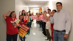 Dignity Health nurses show strength as layoffs threaten