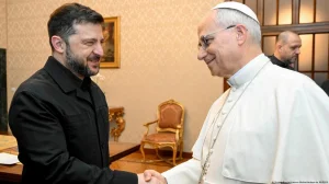 Pope Leo XIV expresses to Zelensky his urgent wish that dialogue leads to a just peace