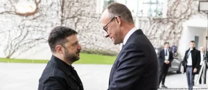 Volodymyr Zelensky arrives in Berlin to negotiate a ceasefire with Russia